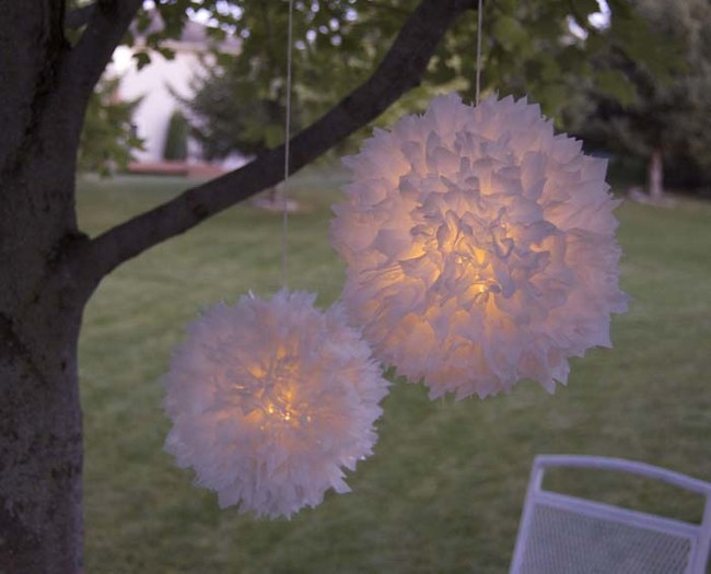 Make a cool hanging lamp.