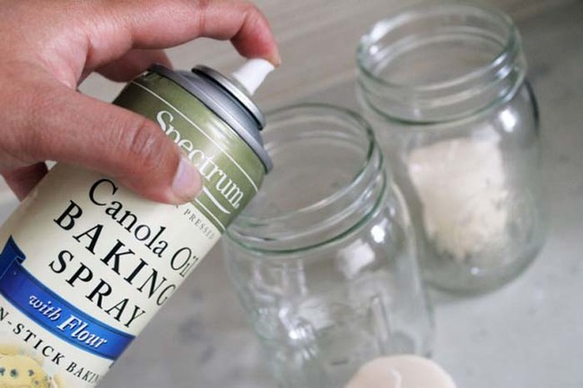 Don't let candle wax ruin your candle holders. Before you light them, spray the holders with cooking oil. When the wax melts down, you can easily remove it.
