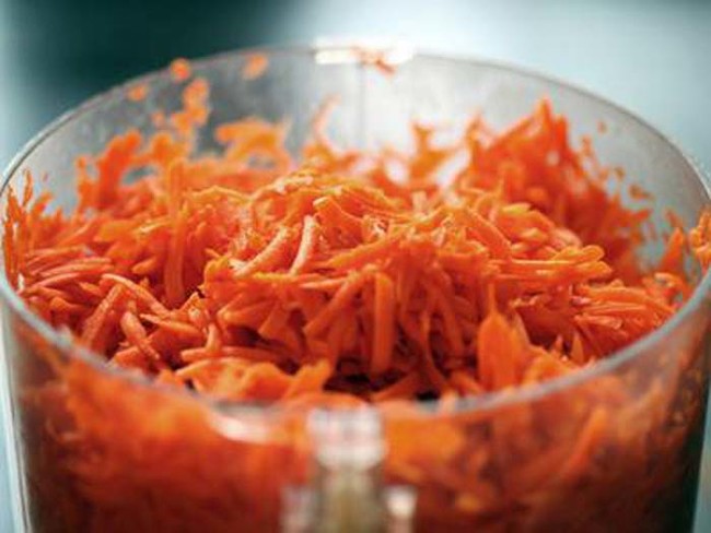Chop up carrots for salads or carrot cake. 