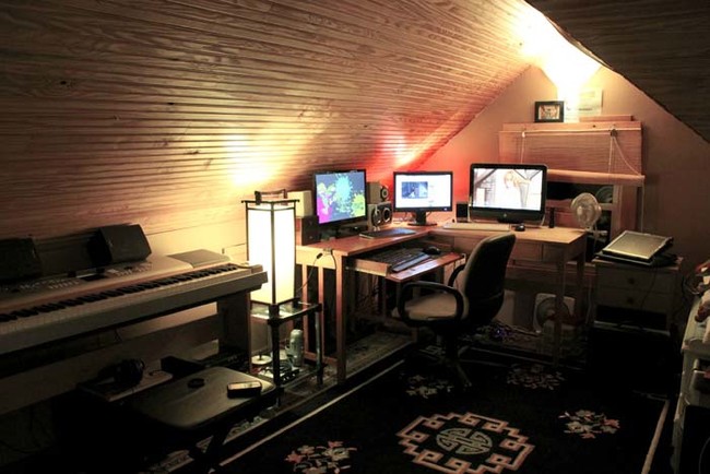 If music is more your thing, turn your attic into a recording and mixing studio.