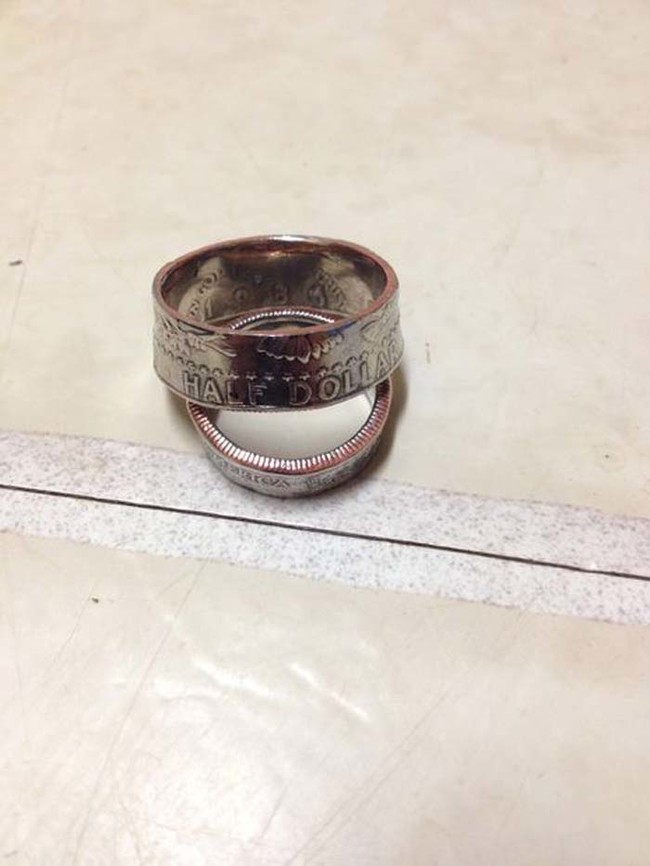 You can turn a coin into a ring with this tutorial. 