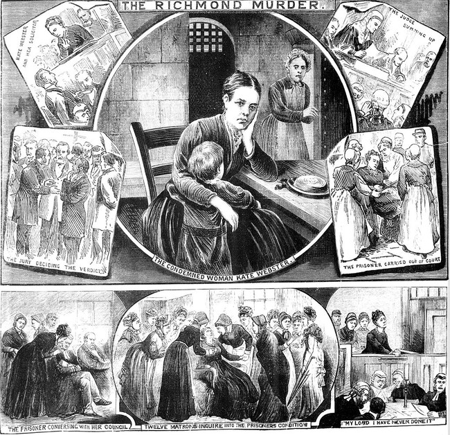 On Webster's last day, the miserable maid went out and got drunk. Thomas was furious and the subsequent insults sent Webster into a drunken rage. She then went ahead and threw Thomas down the stairs before choking her to death.