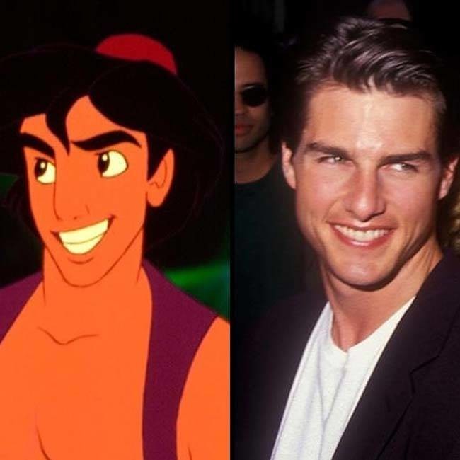 ...and Aladdin is based off of Tom Cruise.