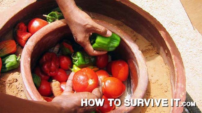 Keep veggies fresh with an all-natural "refrigerator."