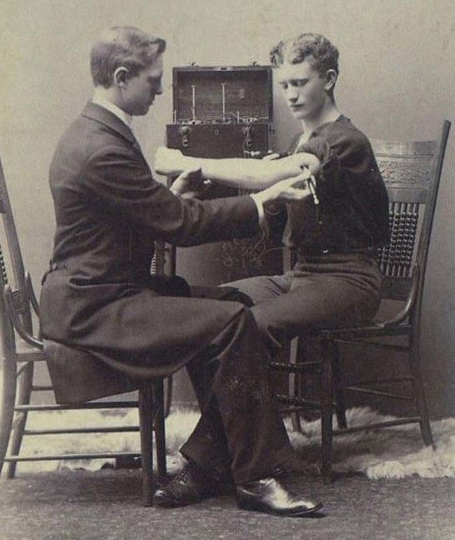 This is what a neurological exam looked like in 1884.