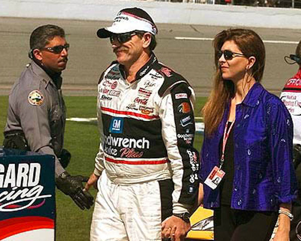 Dale Earnhardt before his final race where he fatally crashed in to a wall