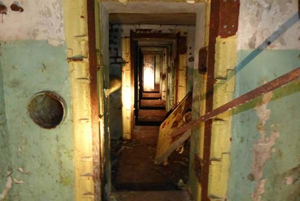 This is the series of heavy vault doors anyone would need to pass to get through here.