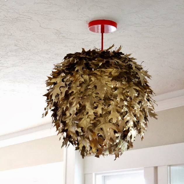 If you'd like to make a statement piece, this leaf lantern is for you.