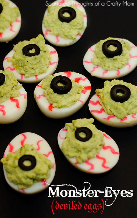 These texturally-accurate monster eyeballs are probably delicious, but good luck enjoying eyeball eggs in your mouth.