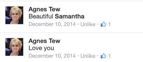 This grandmother used to comment on her granddaughter's Facebook pictures. This was the last time she did.