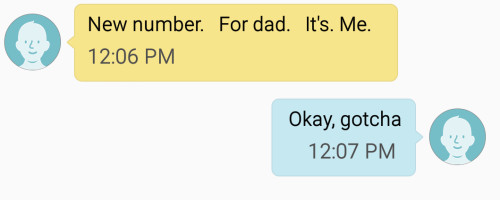 Last message a father sent before he died.