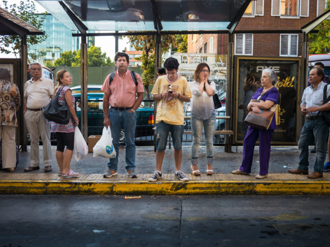 Get off the bus or subway a stop early and walk.