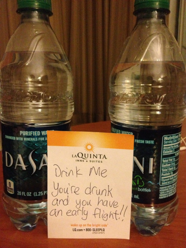 Drunk you might be trash, but he can have a considerate side now and then!