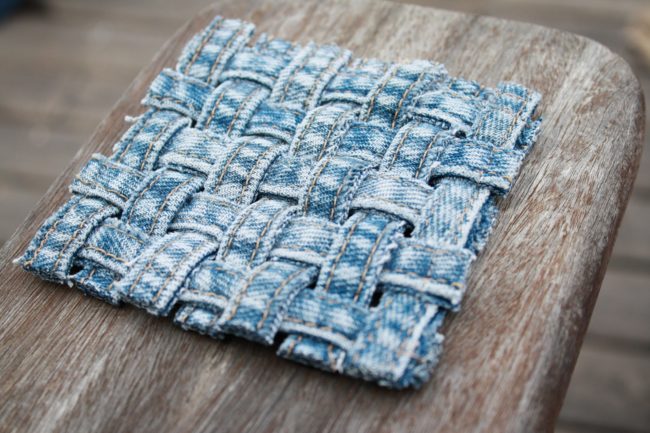 You can also make this pretty woven version.