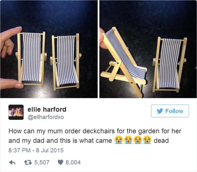 These lawn chairs are so cute! (But they are a little on the small side.)