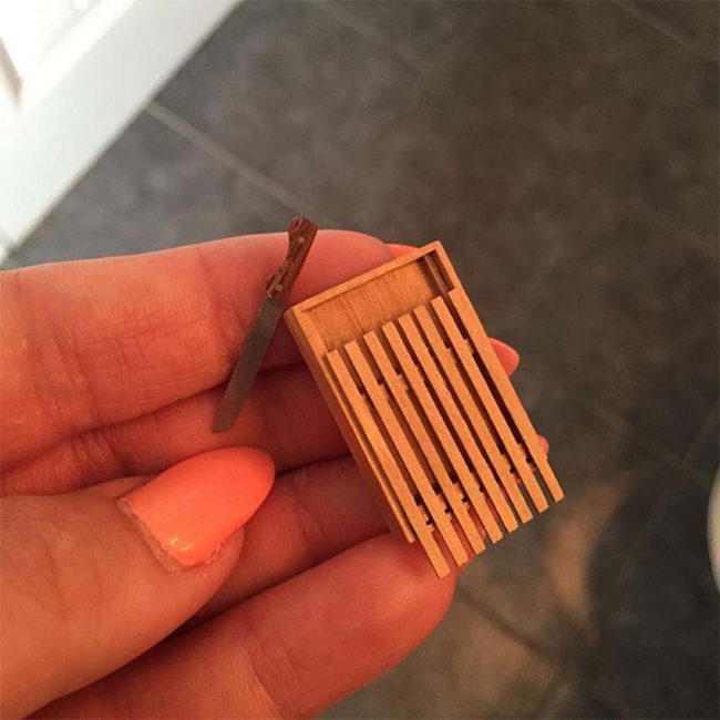 "Ordered a new cutting board that collected bread crumbs. This is what came."