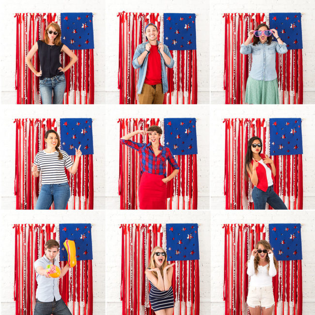 Set up an Instagram-ready photo backdrop in the yard and let your friends ham it up!