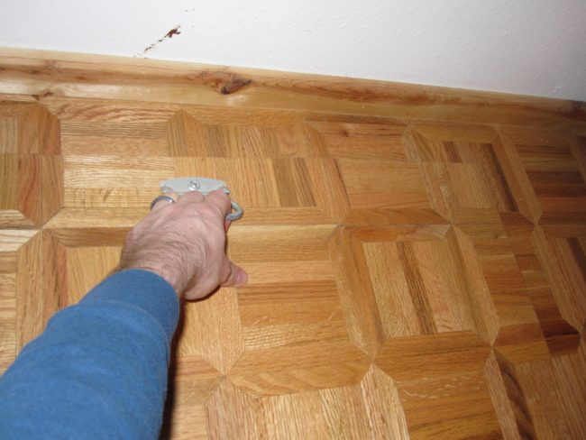 Super curious, they quickly moved the boxes out of the way and Matt tried the handle...hoping not to find any dead bodies below.