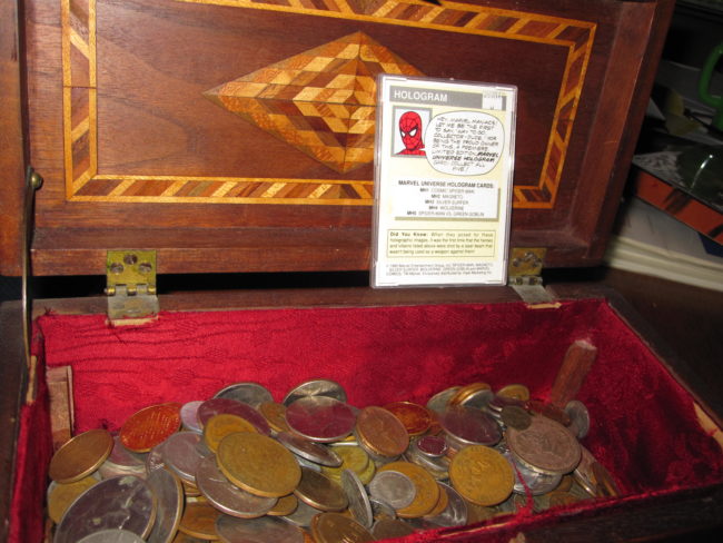 While the coins and card were cool, there was something else in there...