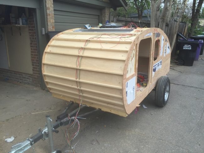 Here's where the wiring went in.