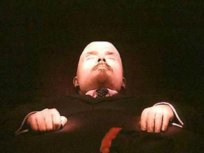 Still, it must be powerful for Russian people to see the body of their former leader. Just imagine if they'd done the same thing with George Washington here in the States.