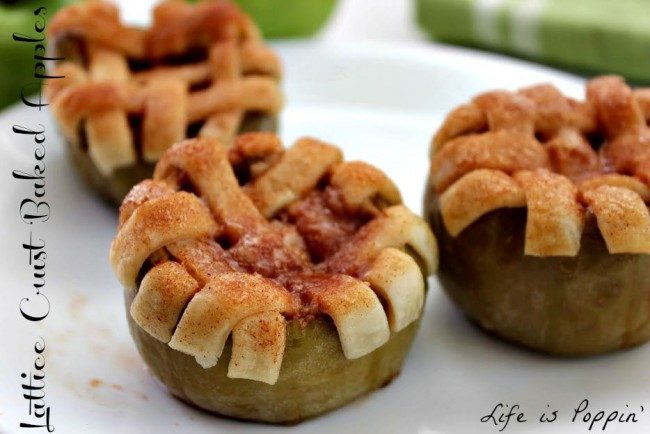 How adorable are these lattice crust baked apples?