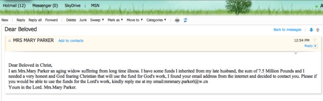 In1earOutYourMother is about to become a millionaire -- as long as he uses the money to do "the Lord's work."