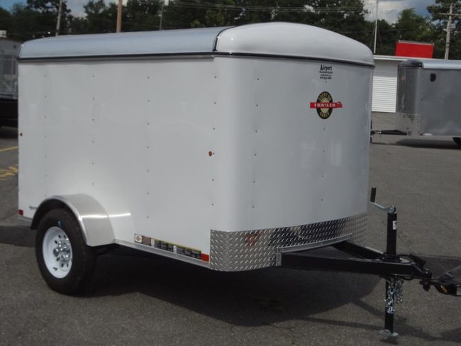 He purchased this cargo trailer for relatively cheap.