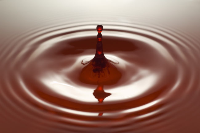 A deer carcass raining blood.