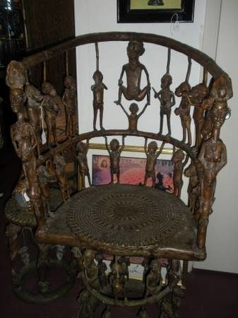 I don't know what an African judgment chair is, but I'm not sure it's worth $3,500.