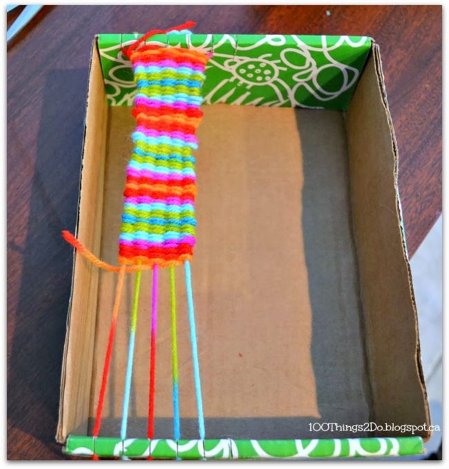 Turn your children into weaving masters with this DIY loom.