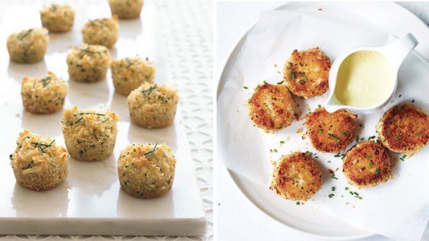 While we're on the seafood kick, don't forget mini crab cakes!