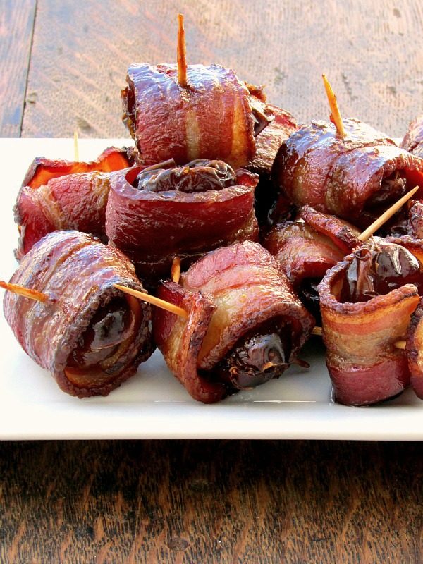 ...to bacon-wrapped dates and goat cheese, you can't go wrong!