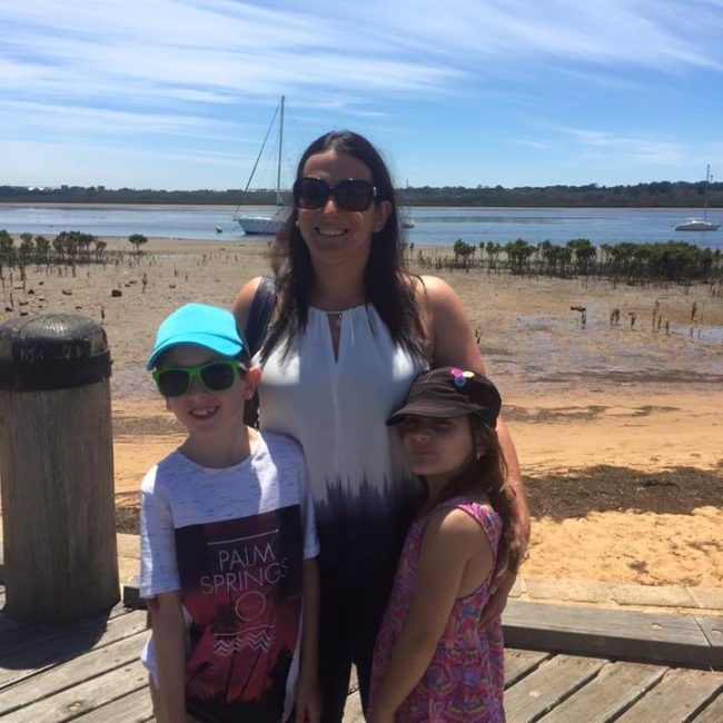 Seven-year-old Mia Spilman was with her family along the water in Rye, Australia, when she got what appeared to be a mosquito bite.