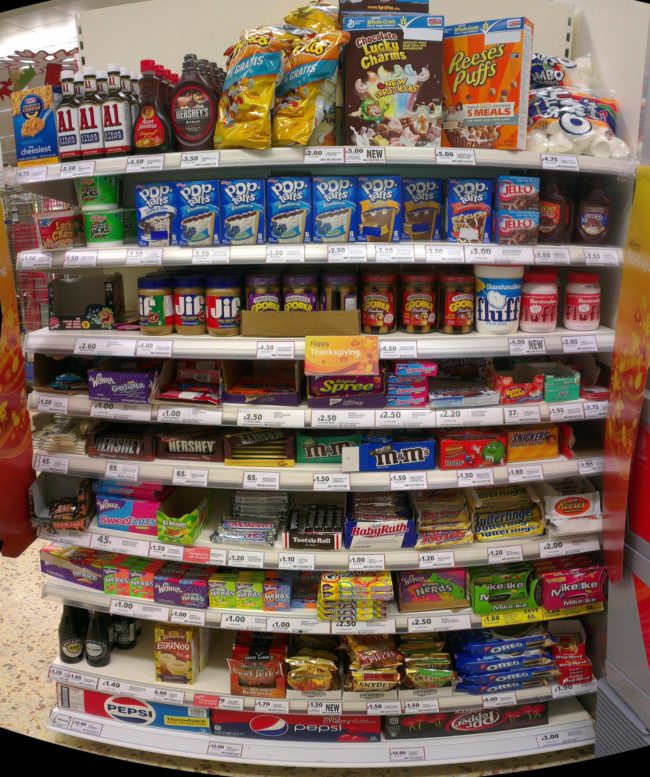 Nothing says Americana like Pop-Tarts, peanut butter, and Pepsi!