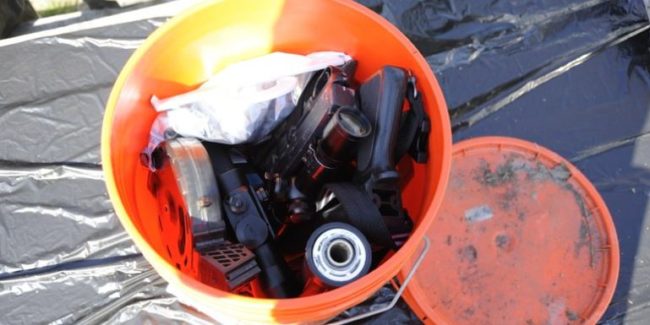 Two years before the Curries died, Keyes hid a "murder kit" near their home, which included handguns and other supplies that he used during the murder.