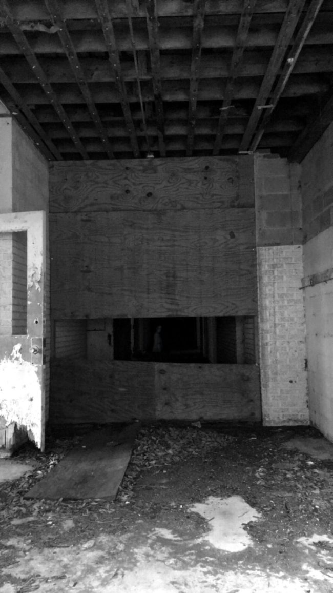 While recently exploring an abandoned school, he took this shot.See anything out of the ordinary?