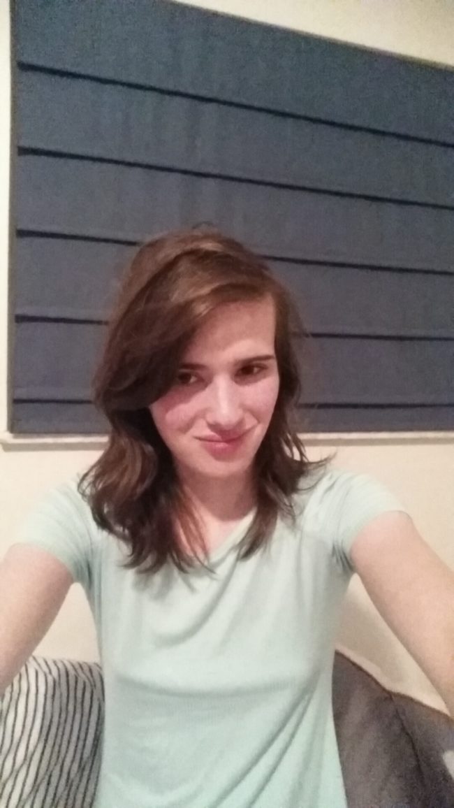 She says this was the "first picture I took of myself that I actually liked."