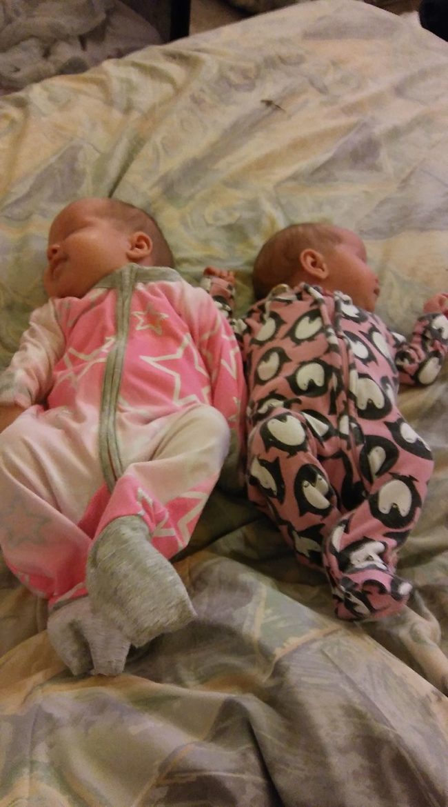 Harper and Harlow have spent more than three days in the hospital and both have been on and off oxygen. They're also relying on feeding tubes.