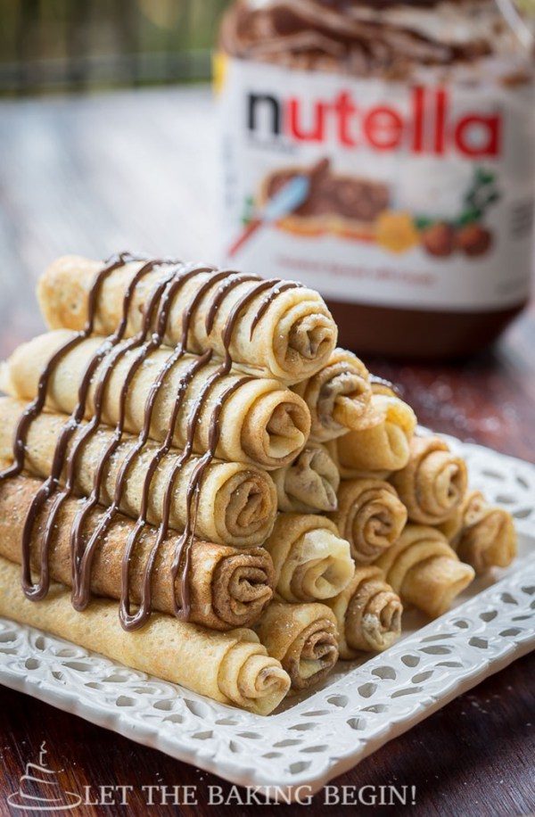 Nutella-stuffed crepes...need I say more?