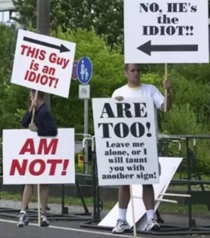 The next one is sure to read, "I'm telling Mom!"