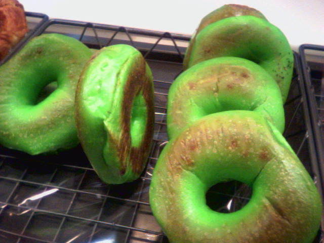 What monster would do this to delicious bagels?!