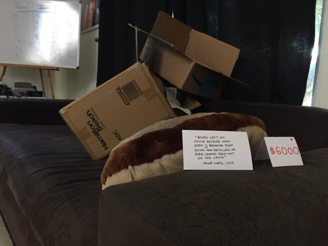 &ldquo;Boxes Left On Couch Because What Even Is Breaking Them Down And Recycling Or Even Leaving Them Not On The Couch&rdquo;