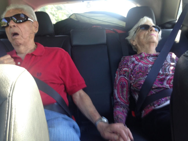 "They're 86 and 91 and my grandparents still hold hands while sleeping."