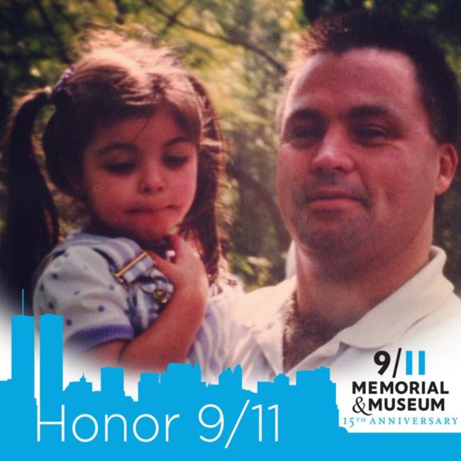 When she was a little girl in 2001, 20-year-old Caitlin Nelson lost her father in the September 11 attacks in Manhattan.