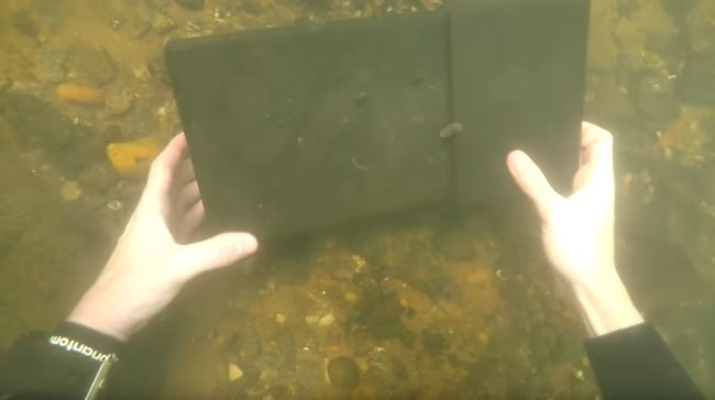 It turned out to be a black box that was definitely holding something inside.