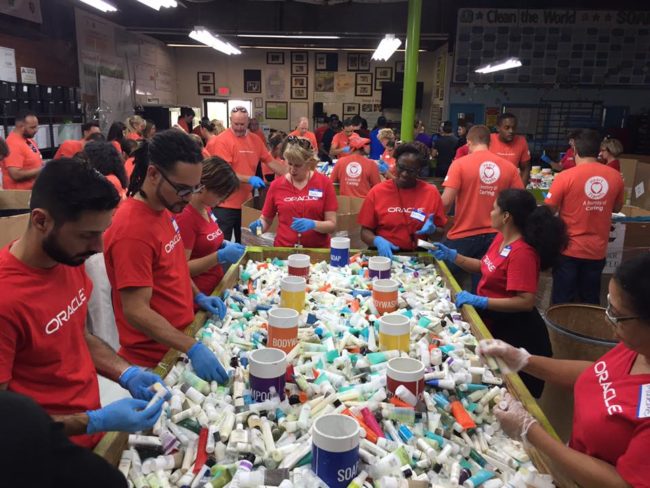 The organization does this by training housekeeping staff and providing them with materials to collect and send the hygiene products to one of its five recycling plants.It only costs the hotels 75 cents per room every month.