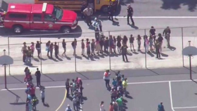 Chief Jarrod Burguan&rlm; says police believe there is no longer any threat, but the school will be closed for at least the next two days.