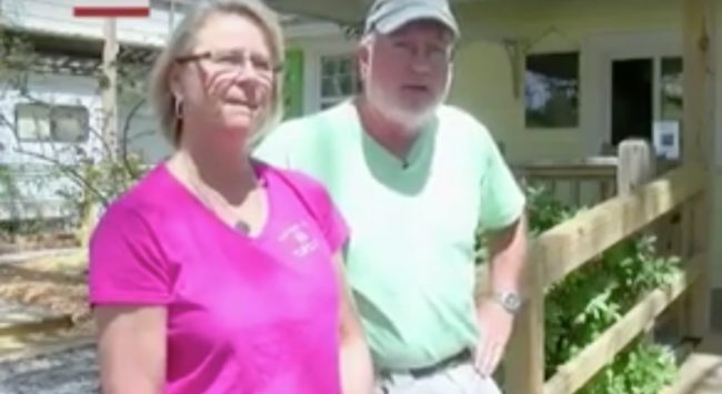 The Martins own a local business and they realized that they saw Putter show up on their outdoor patio regularly. The customers loved her, so they didn't try to shoo her away.