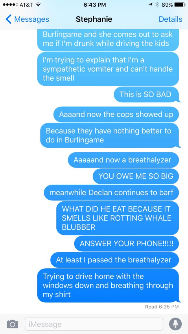 I'm a little curious how he knows what rotting whale blubber smells like, but at least he passed the breathalyzer.